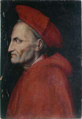 Anonimo — Cristofano di Papi dell'Altissimo - sec. XVI - Ritratto di cardinale — insieme
